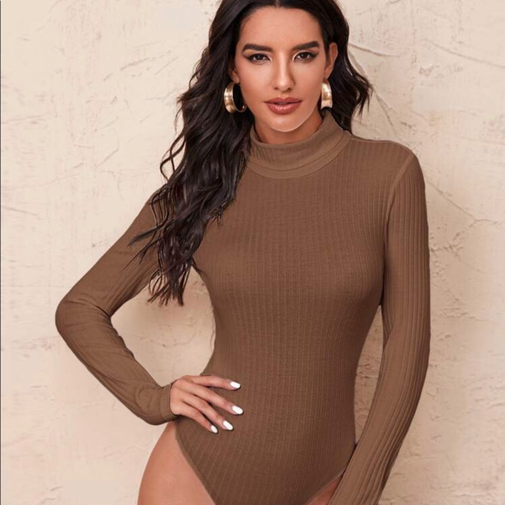 SHEIN Turtleneck Bodysuit/Leotard